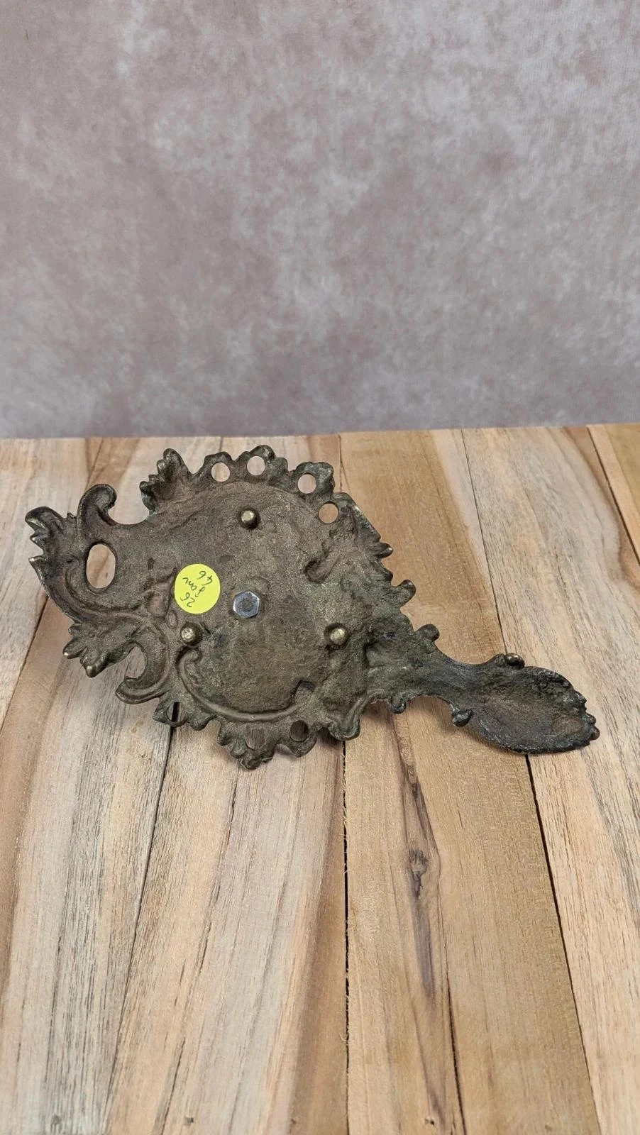 Antique cellar rat candle holder in bronze - baroque style – photo 5